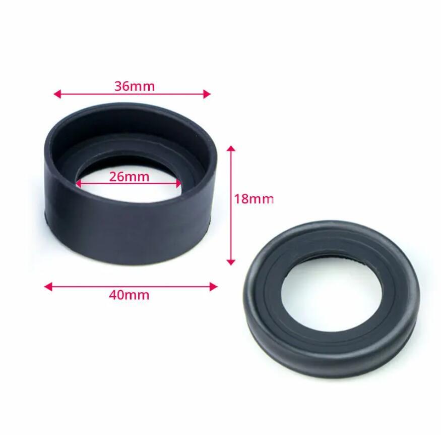 10pcs Rubber Foldable Microscope Eyepiece Eyecup 36mm Inner Diameter Eye Guards