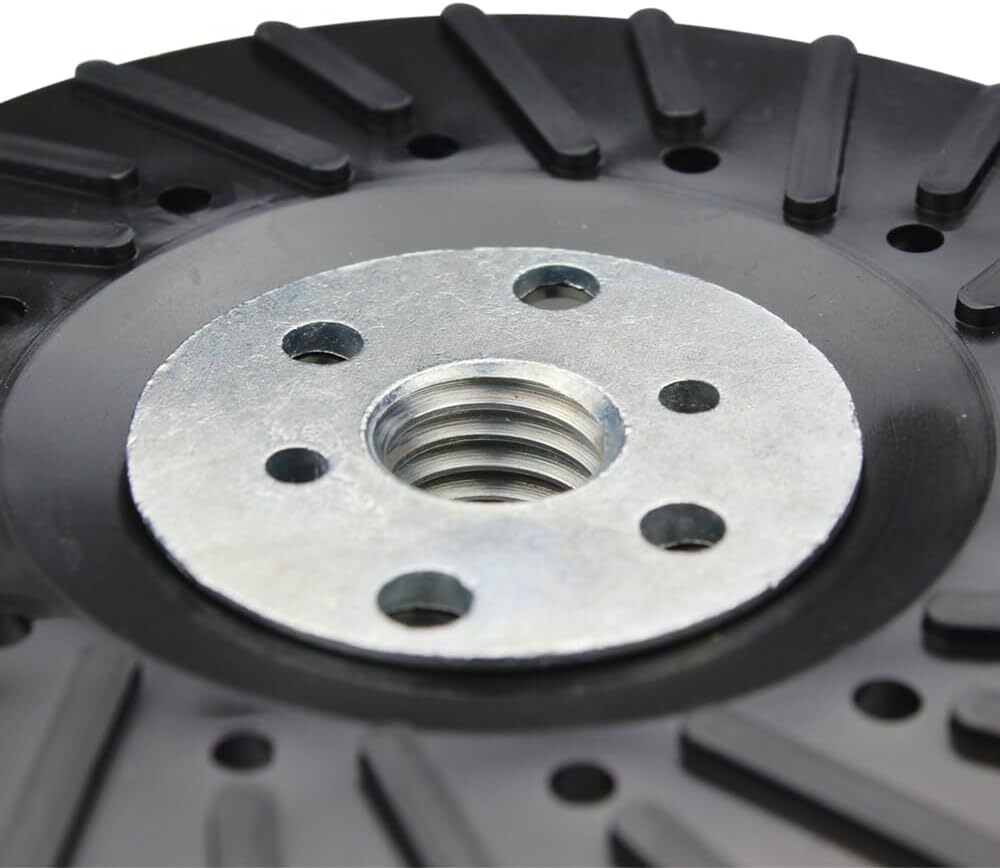 1 Pack - 4-1/2" x 5/8"-11 Resin Fiber Disc Backing Pad with Lock Nut for Grinder