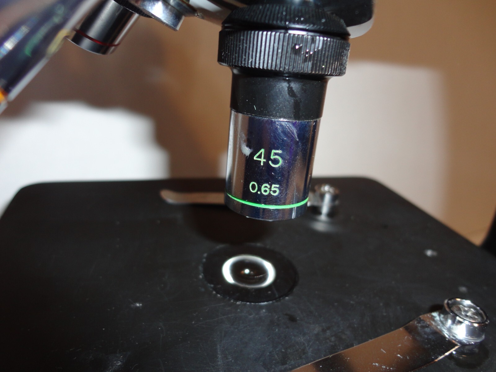 Vtg. Wolfe Microscope, No. 912209, 3 Objective Lenses 4 ,10, 45 W/working Light