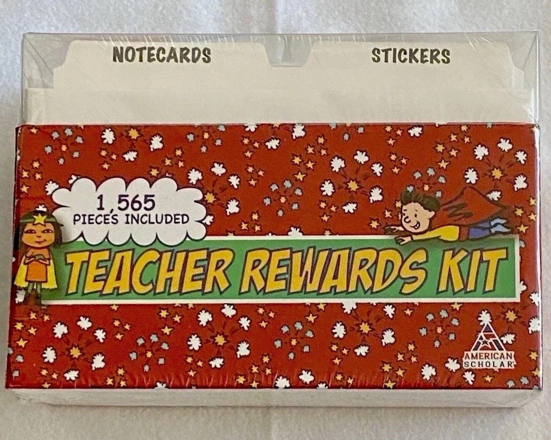 TEACHERS REWARDS KIT: 1565 Pieces: Awards, Notecards, Stickers, Bookmarks NEW