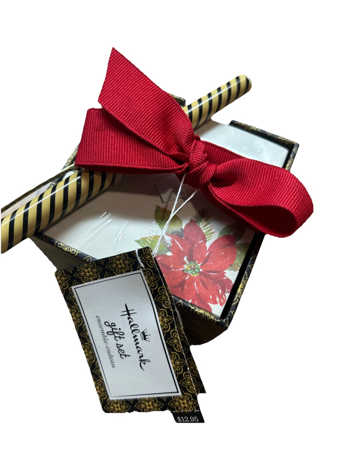 Hallmark: Poinsettia - Note Set With Pen - 650 Notes
