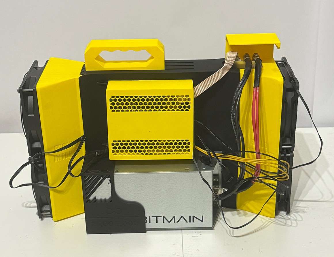 Bitman Antminer S19 Bitcoin Home Miner 20TH/s | 500W 25 J/TH Black and Yellow