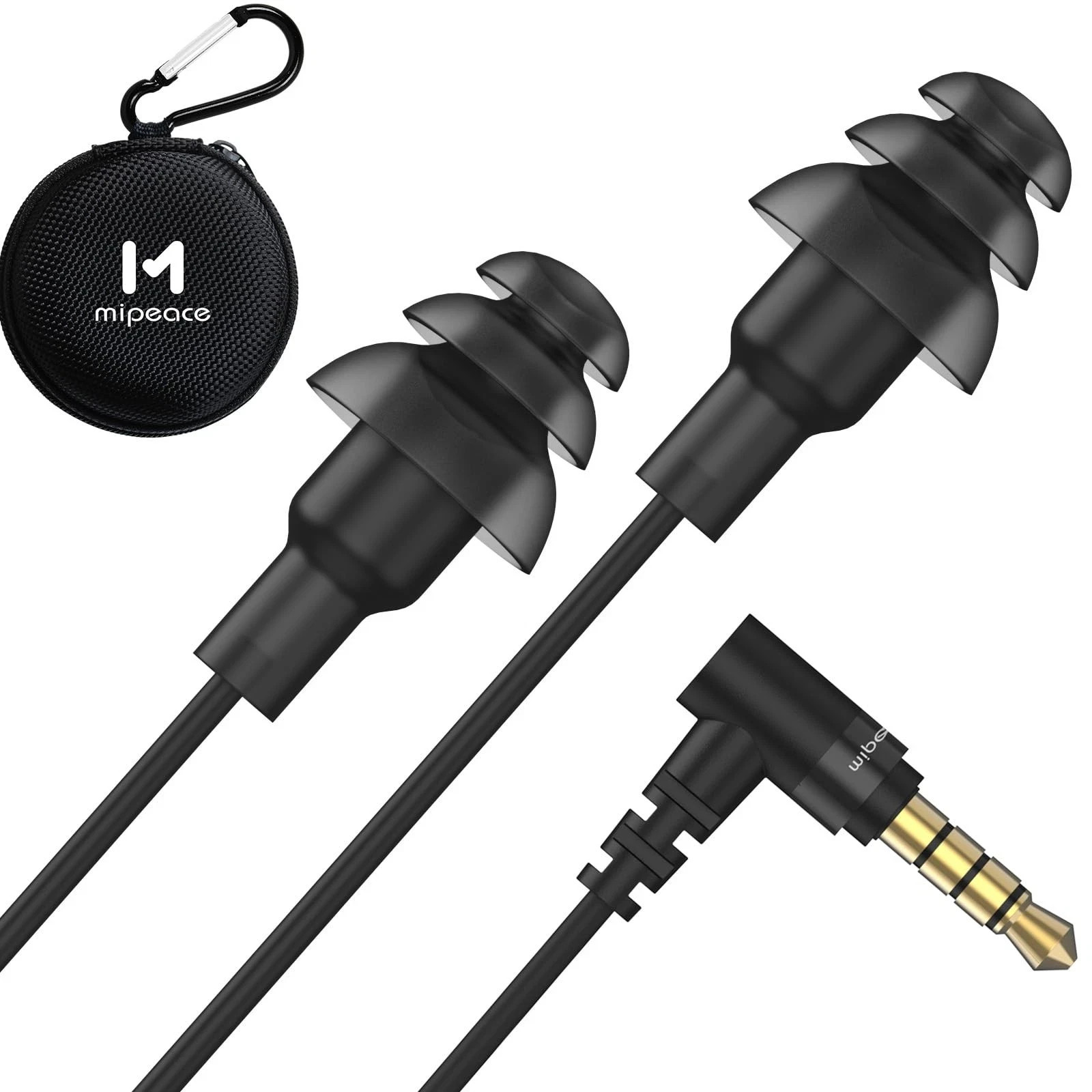 Noise Isolating Earplug Headphones for Industrial Safety and Construction