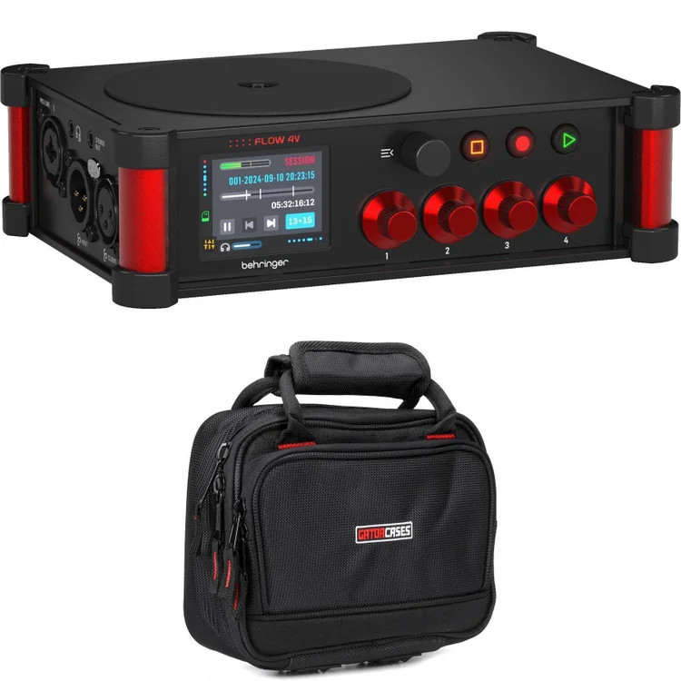 Behringer Flow 4V Field Recorder with Bag