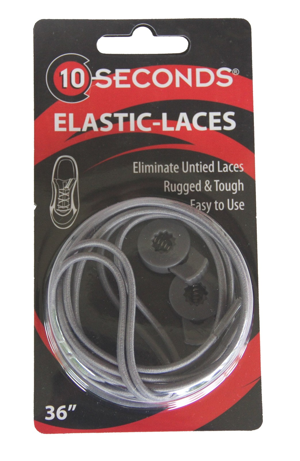 10 Seconds - Elastic-Laces: No-tie laces, Athletic, Running and Triathlon Lac...