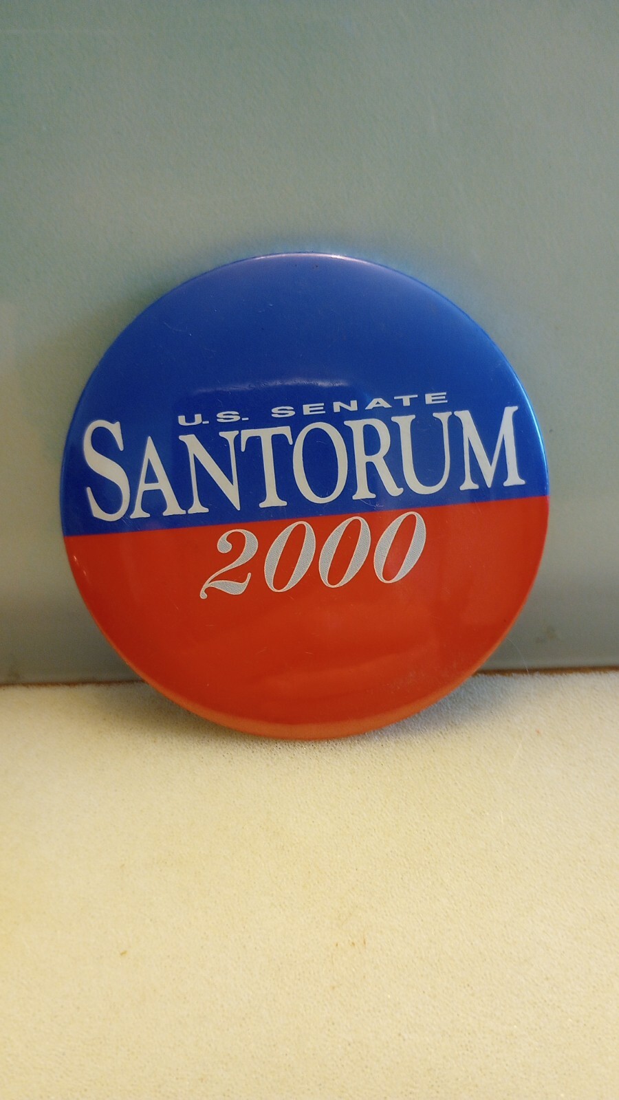 2000 Rick Santorum U.S. Senate Political Campaign Pinback Button