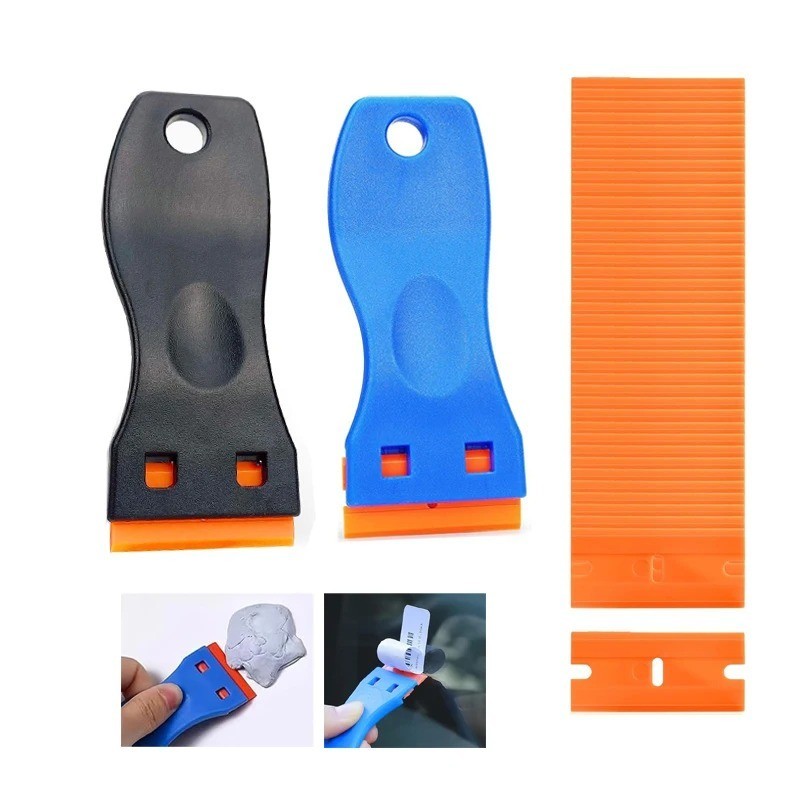 Plastic Window Scraper Car Glass Cleaner Sticker Adhesive Glue Remover Tool