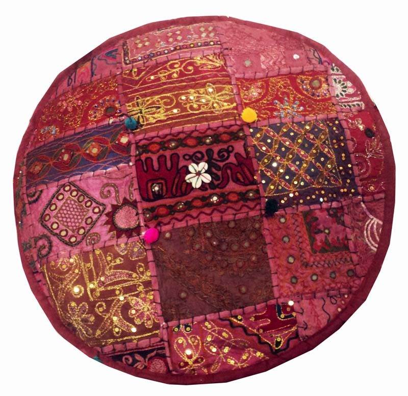 24" BIRTHDAY GIFT DÉCOR OTTOMAN POUF BENCH FOOTSTOOL POUFFE PILLOW CHAIR COVER
