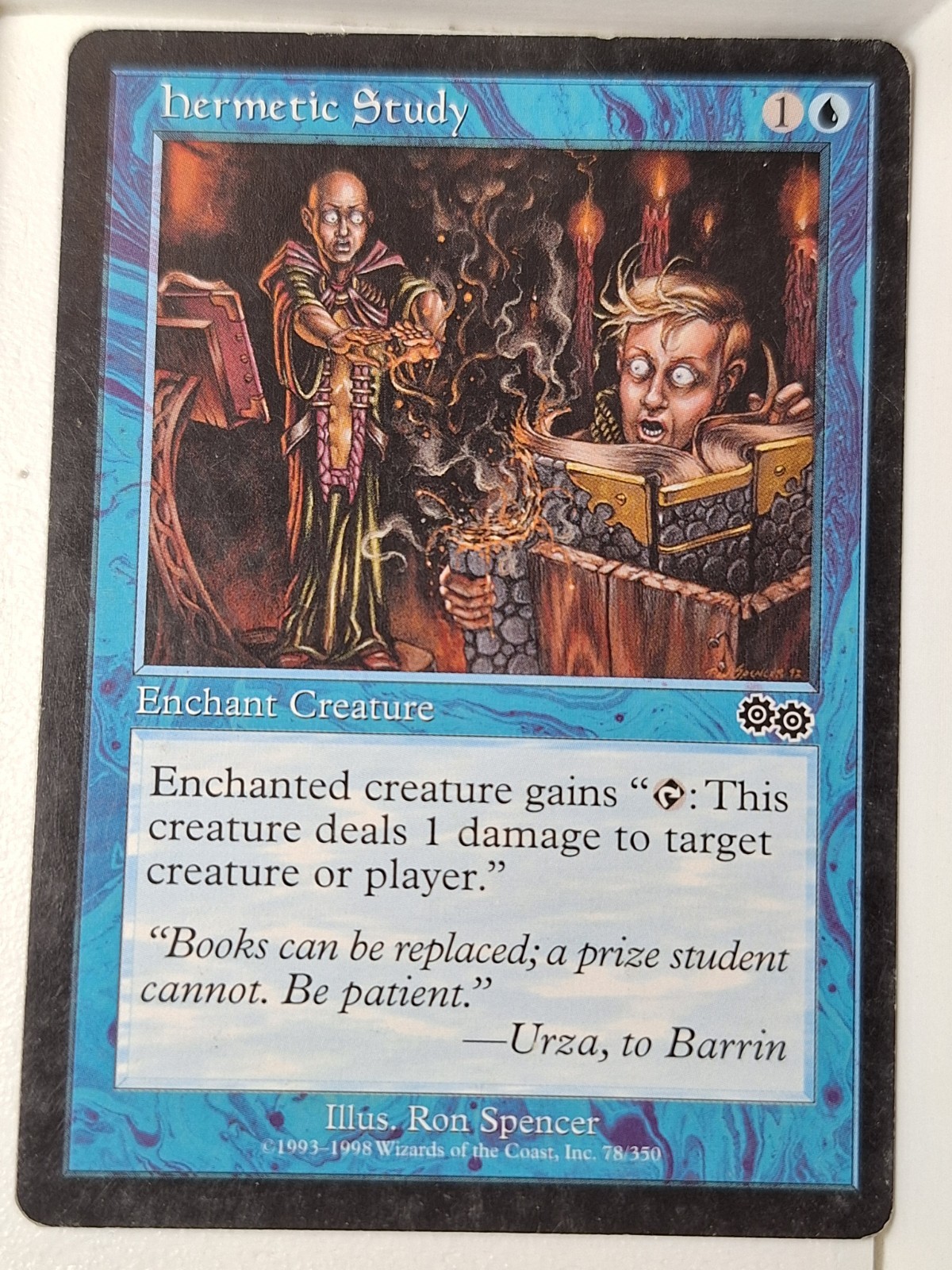 Hermetic Study - Urza's Saga - Magic the Gathering MTG Nice!