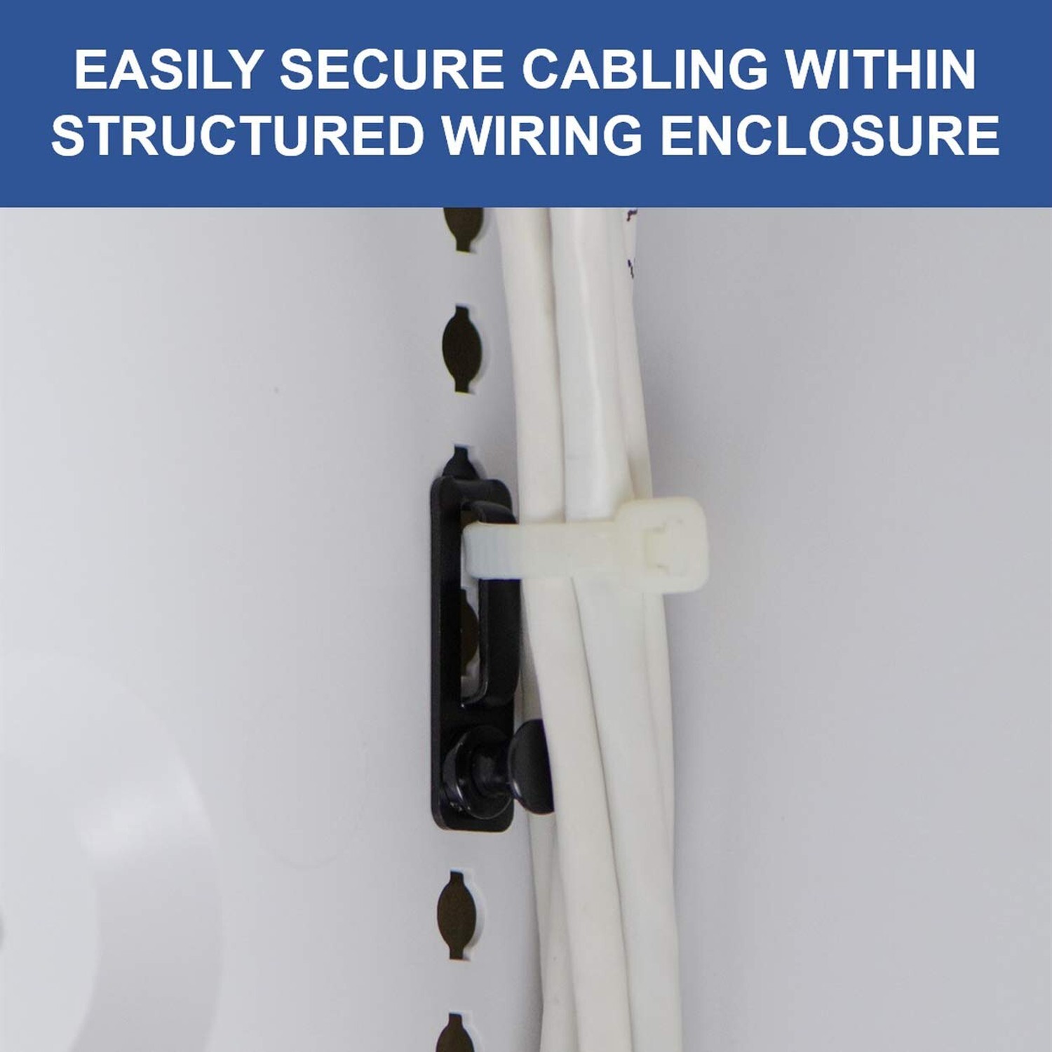 Legrand - OnQ Cable Management Clips, No Tools to Install Wall Cable Manageme...