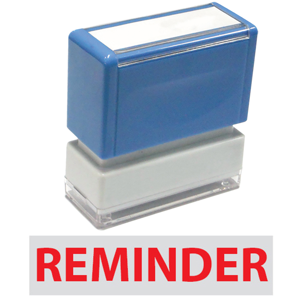 Reminder - JYP PA1040 Pre-Inked Rubber Stamp (Red Ink)