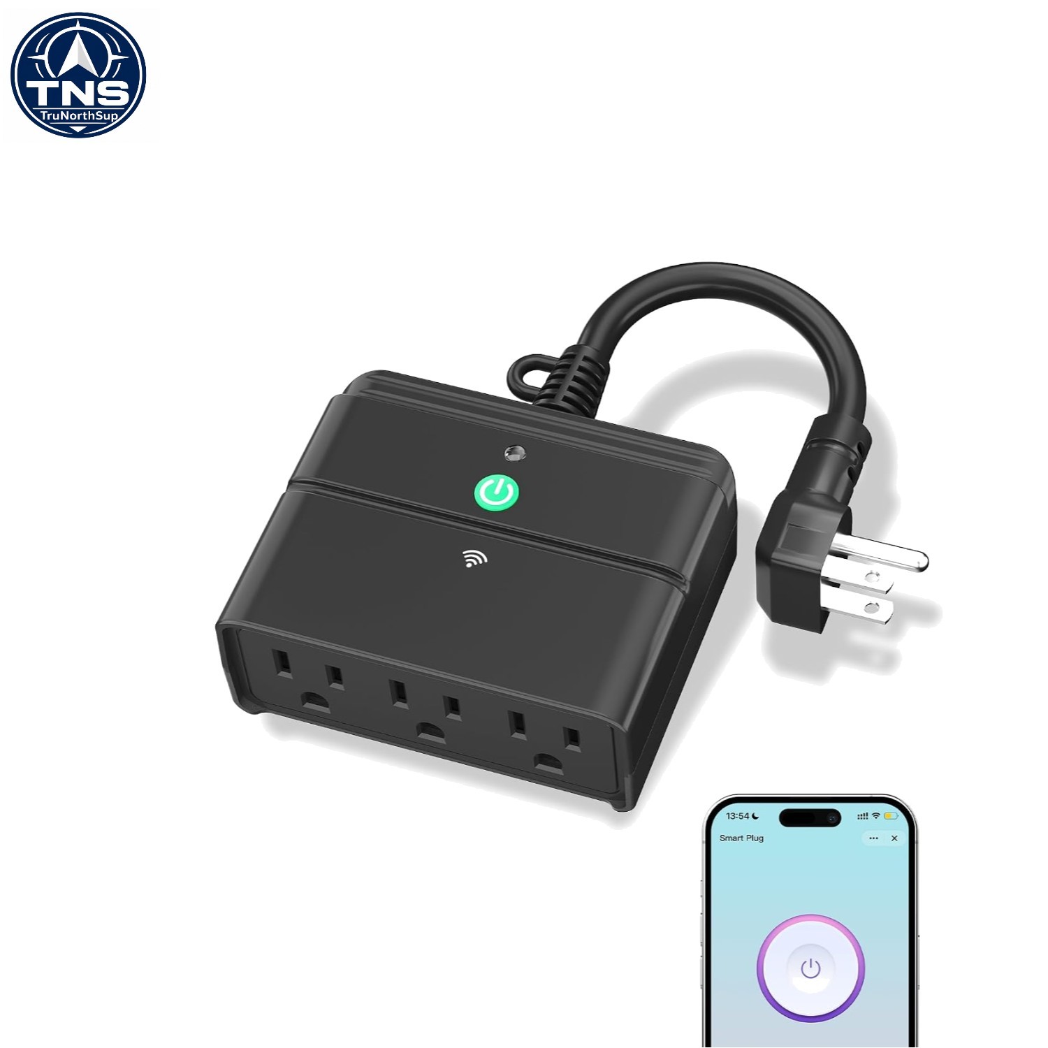 Smart WiFi Outdoor Outlet Timer Countdown Alexa Google Assistant  15A