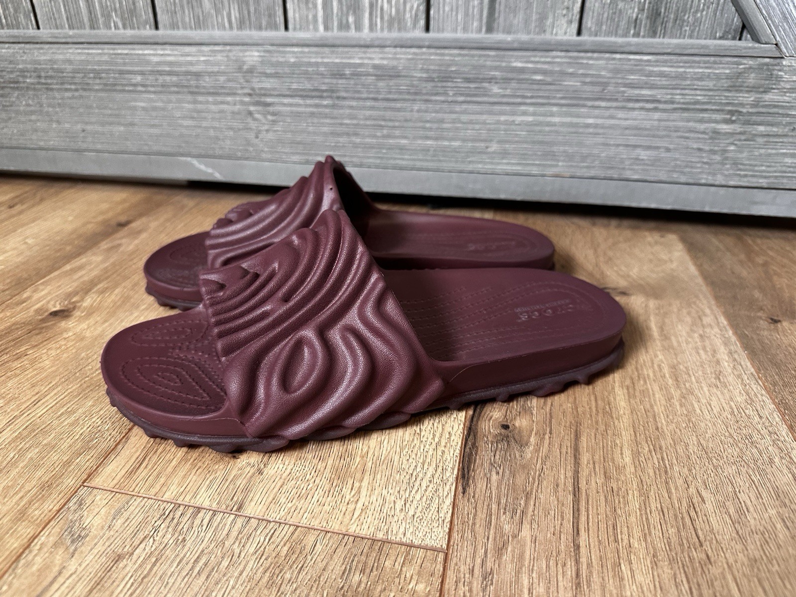 Crocs X Salehe Bembury New Pollex Slides Huckle Burgundy Men's Size 8 Womens 10