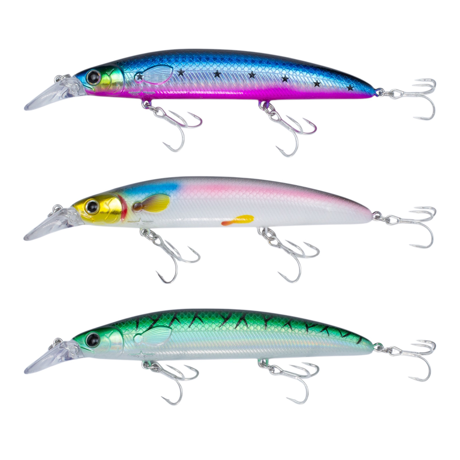 Battlestar 115 Jerkbait V1 Original 3/4oz Slow Float (Lot of 3)