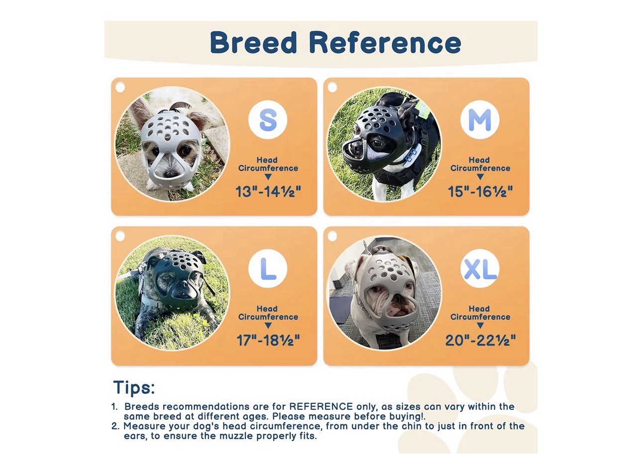 Short Snout Dog Muzzles Soft Silicone Adjustable Breathable Bulldog Muzzle M