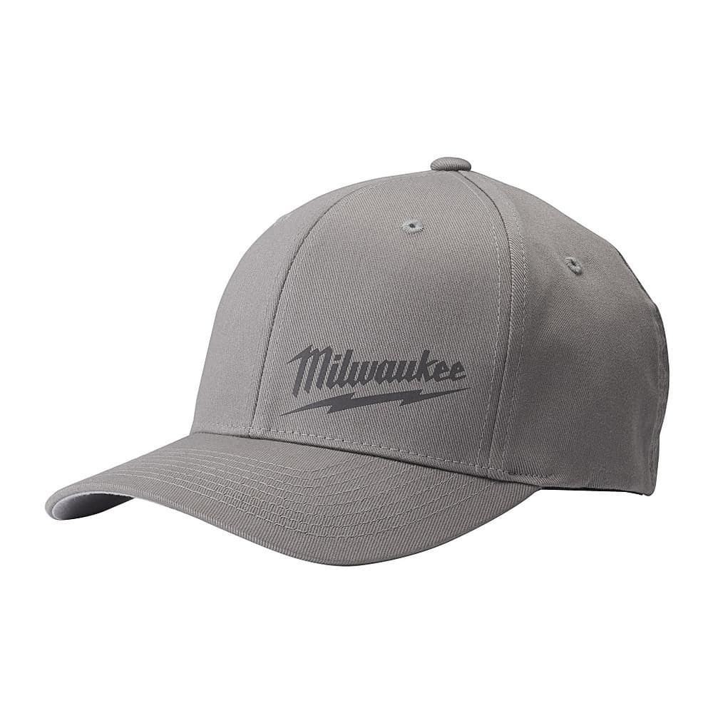 Milwaukee Small/Medium Gray Fitted Hat