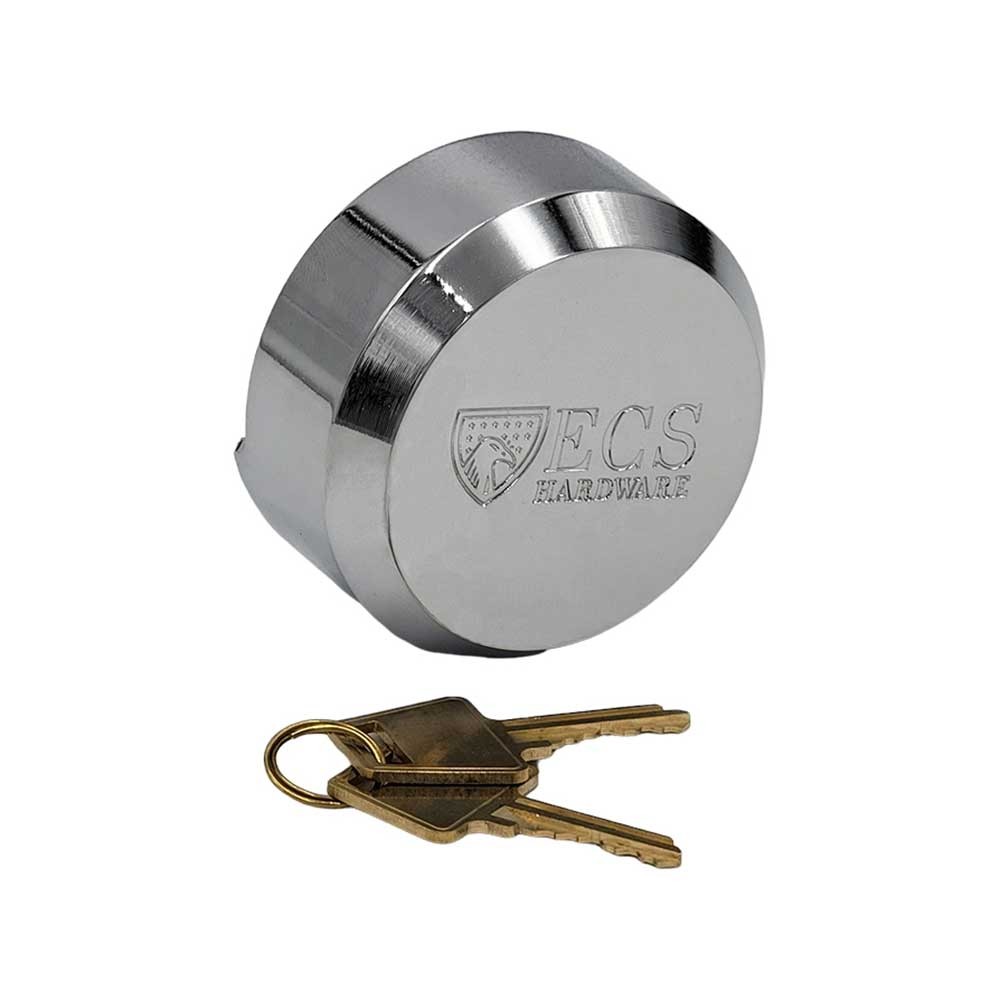 ECS HARDWARE Replacement for Mortise Cylinder- 1-5/32”, 1” Aluminum Finish SC1