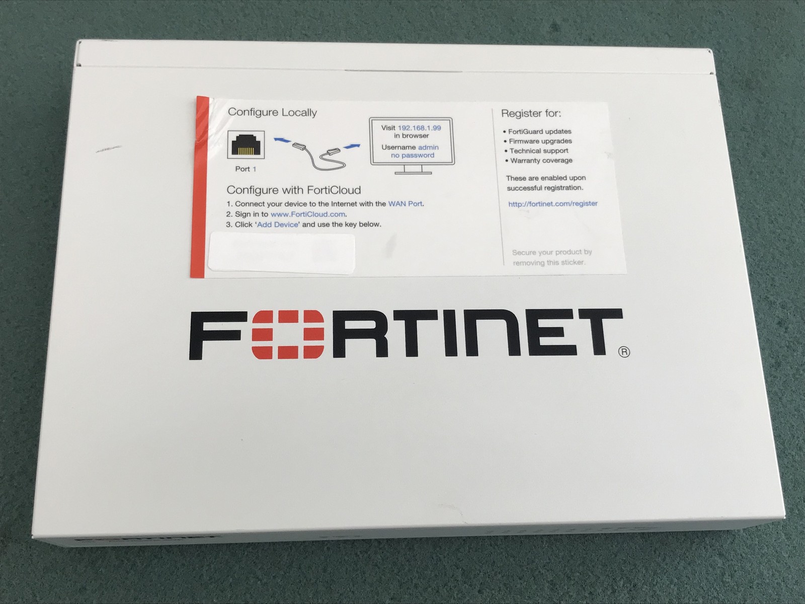 Fortinet Fortigate-60E FG-60E Firewall - CFW2A