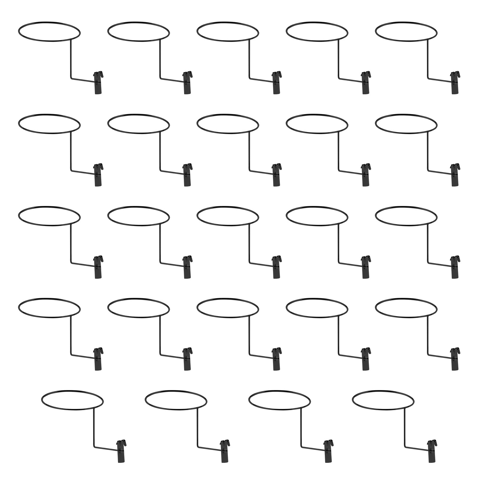 24 Premium Iron Hat Racks - Space-Saving Wall Mount Hang Display Hooks
