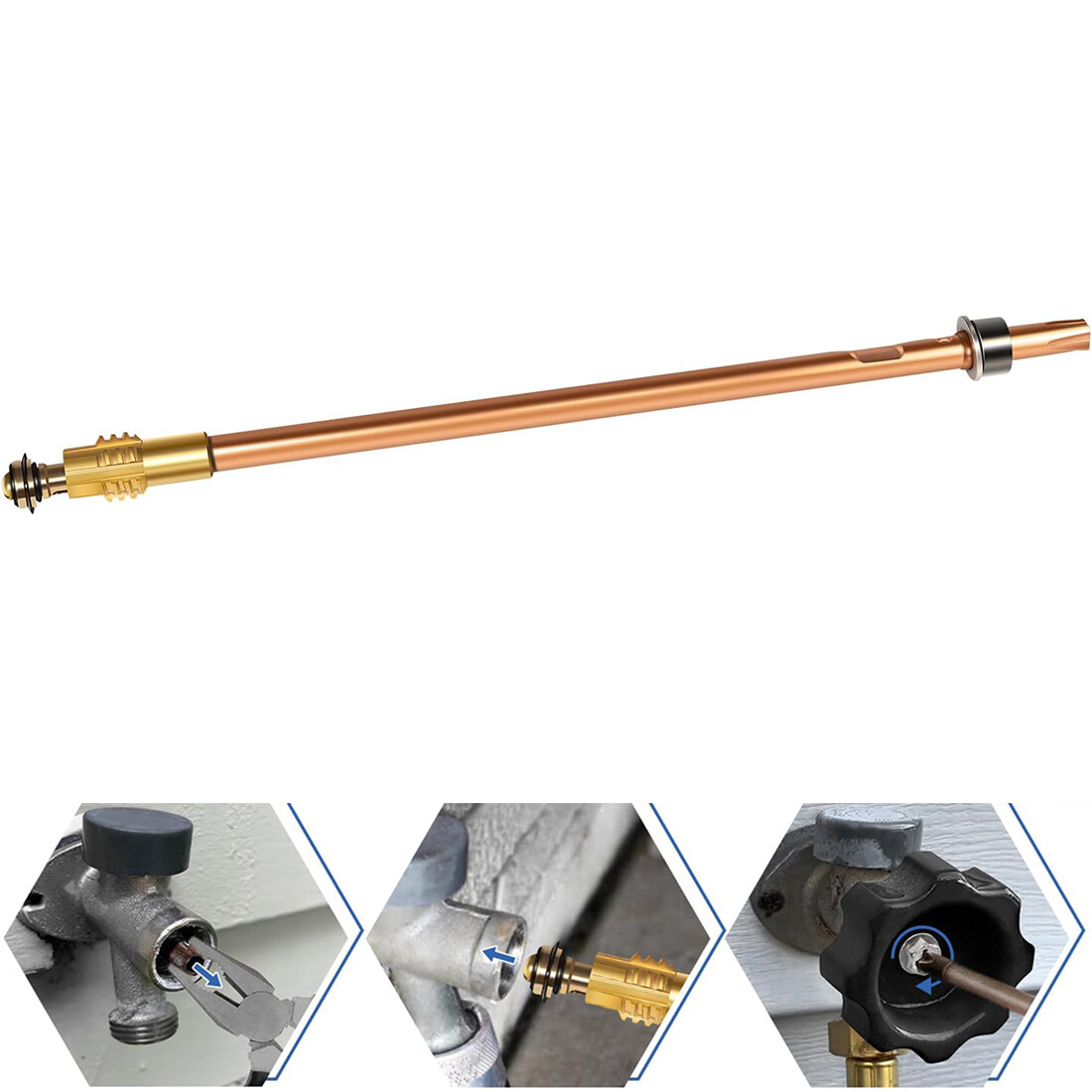 Mansfield 500 Series Stem 123-0093 Assembly Replace For Pier 8-Inch Sillcock
