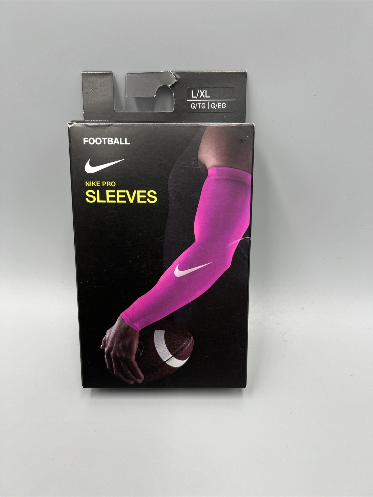 Nike Pro Football Compression Sleeves (2) W/ DRI-FIT Technology, Pink. Sz L/XL