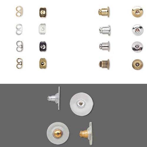 10 Replacement Earring Back Backings For Post Stud Ear Rings Small - Big Earnuts