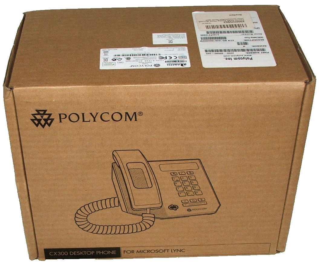 POLYCOM MICROSOFT LYNC PHONE desktop (CX300R2) USB.. NEW