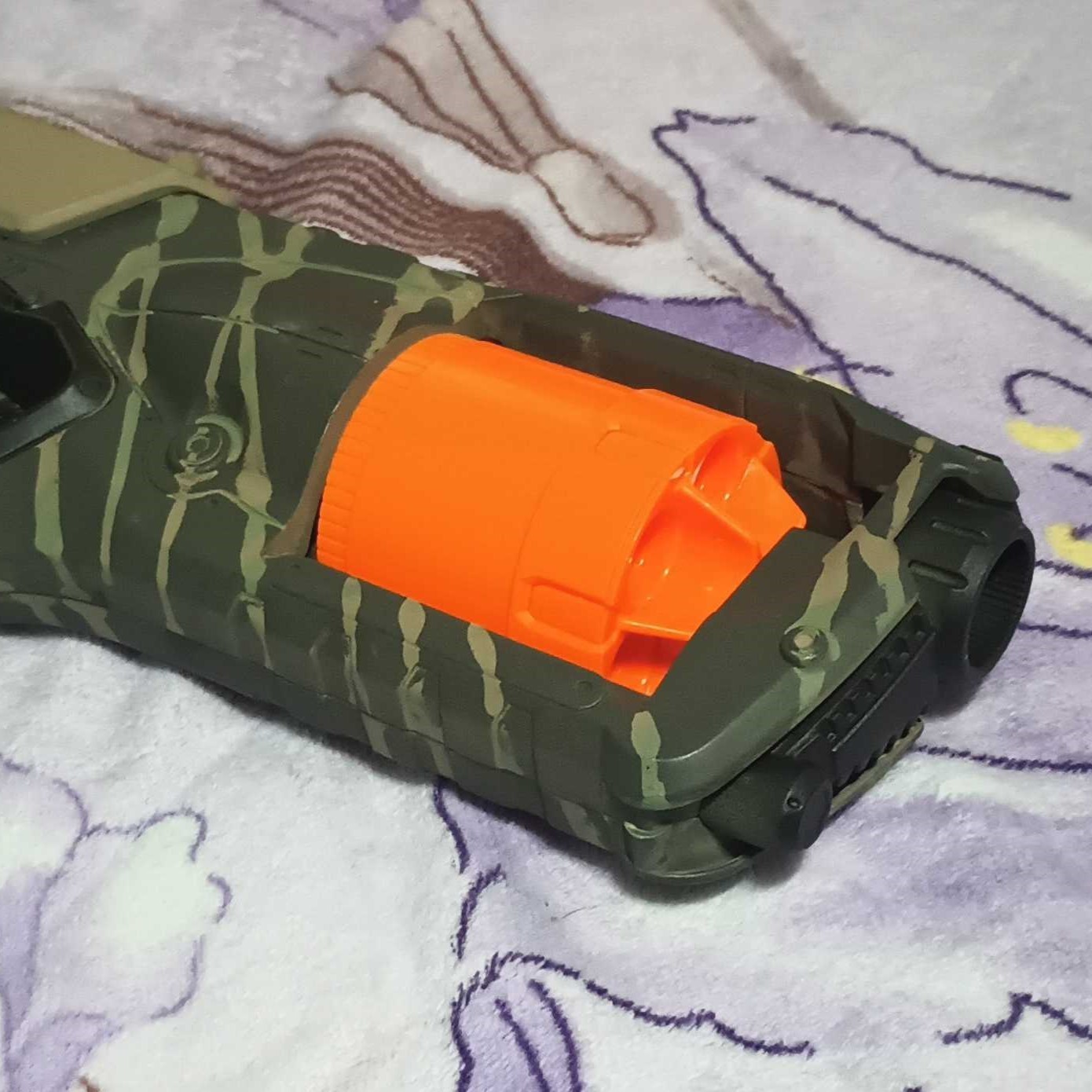 Modified Camo Nerf Elite Strongarm With Three Quick Change Cylinders