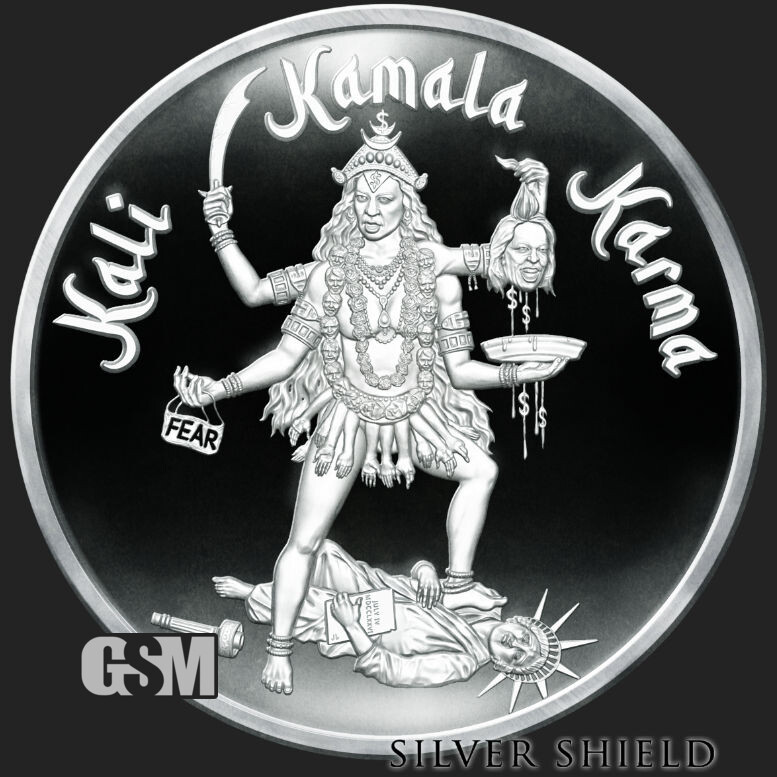 2021 1 OZ Kali Kamala Karma Proof "In-Hand" Mini-mintage .999 - HOT SALE PRICING