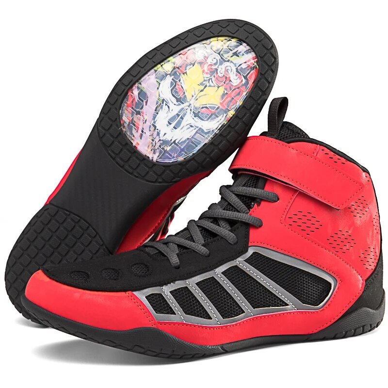 Professional Men Women Wrestling Shoes Boxing Shoes High Top Fighting Sneakers
