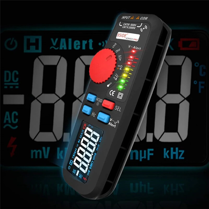 ADM92CL PRO Dual Mode Multimeter Voltmeter 6000 Counts TRMS Auto-Range Voltage