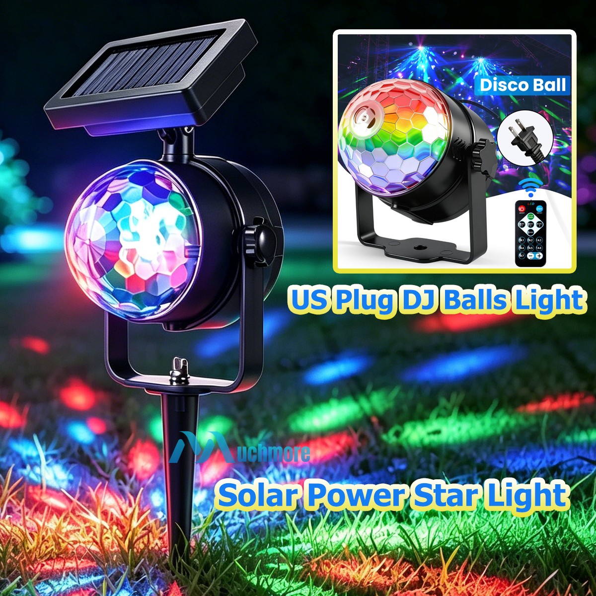 LED Projector Light Rotating Colorful Wedding Party Disco Light Indoor/Outdoor