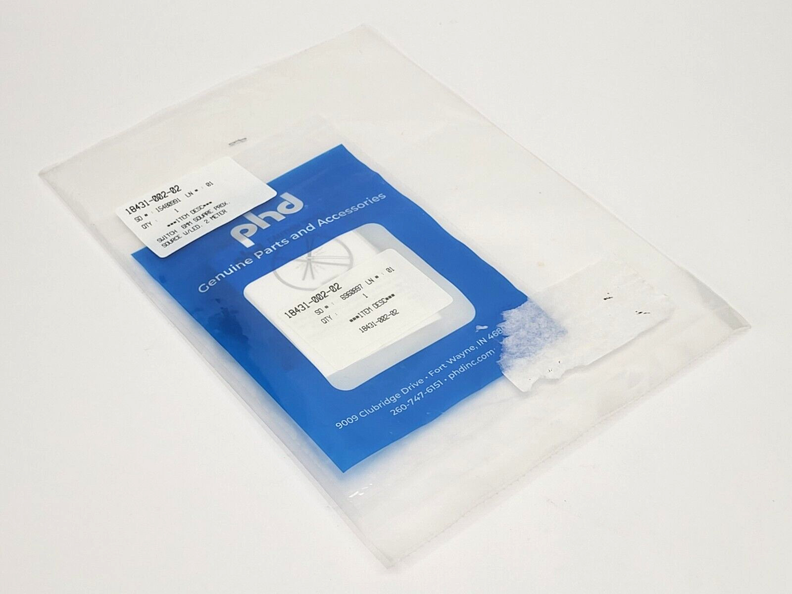 PHD 18431-002-02 Proximity Switch 2m