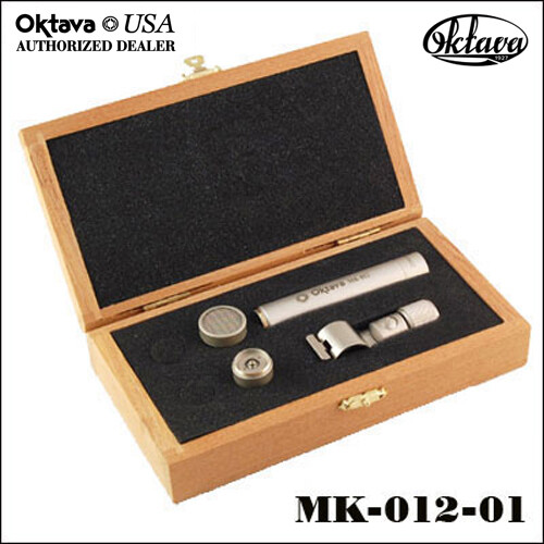 Oktava MK-012-01 Hypercardioid Mic Kit - Silver - Brand New - Wood Jewelers Box