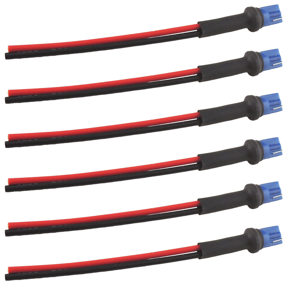 6pcs T10 168 194 2825 2821 W5W Male Connector Wiring Harness Plug Light Retrofit