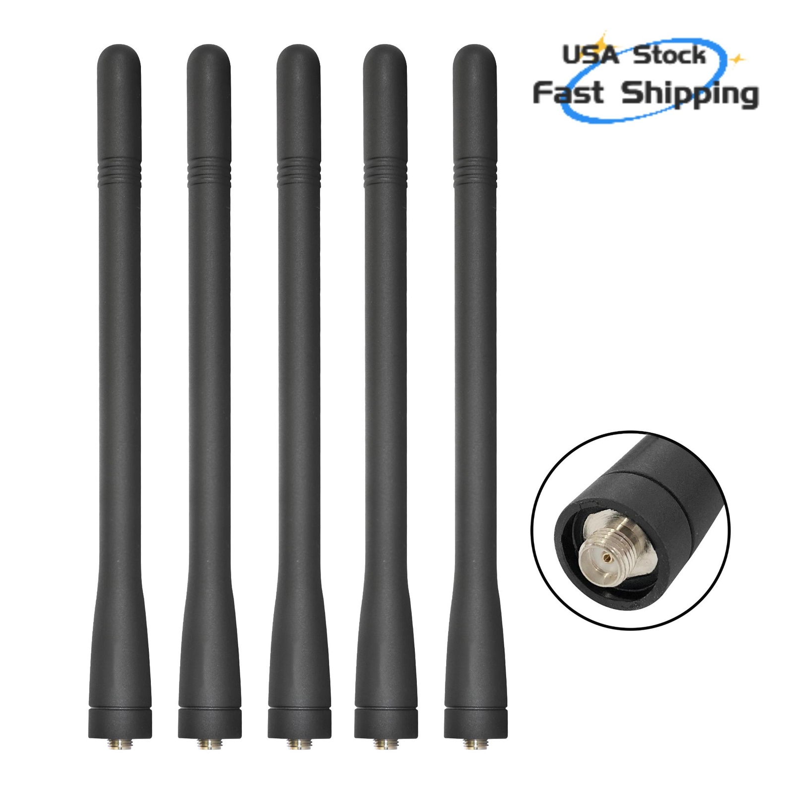 5x KRA26 VHF Helical Antenna Compatible with NX200 NX210 NX240 TK5210 Radio