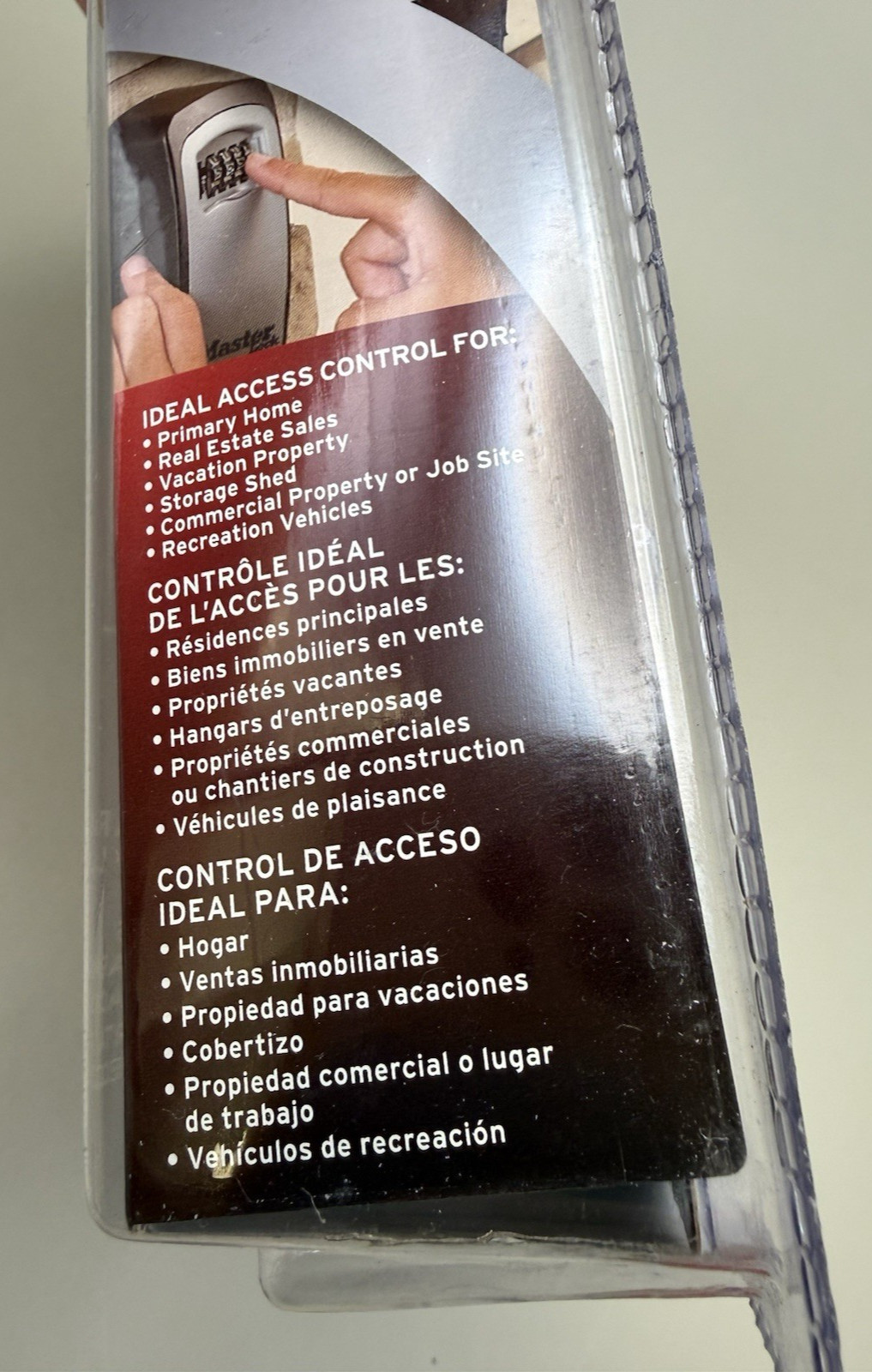 Master Lock 5401D Wall Mount Lock Box Holds 5 Keys-Combination Dials-New Sealed