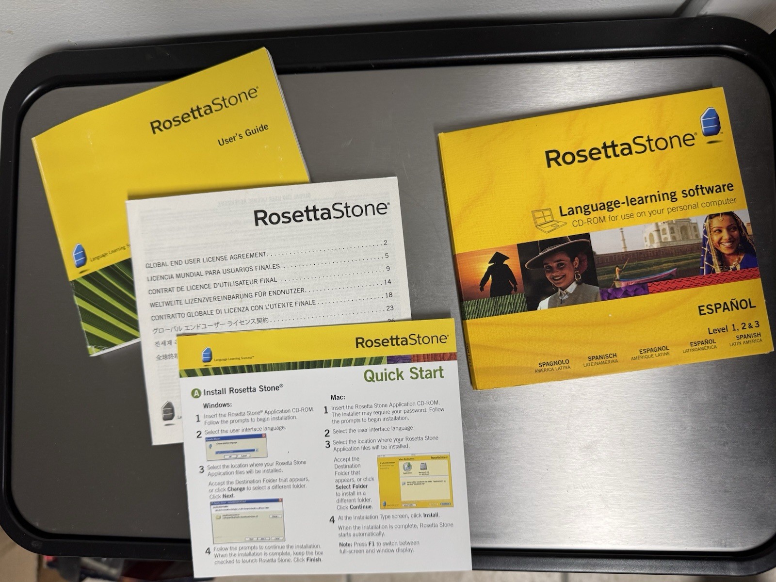 Rosetta Stone Version 3 Level 1 & 2 Spanish Latin America CD-ROM Windows Mac