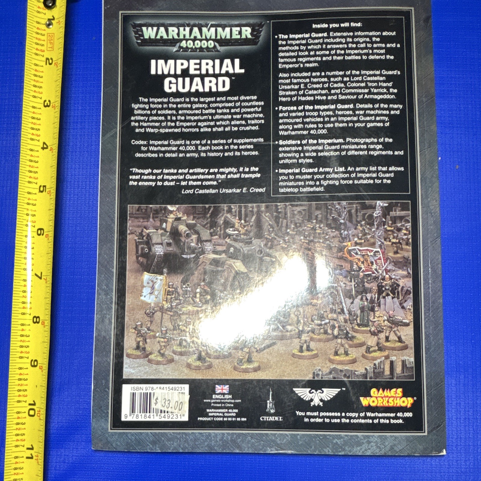 WARHAMMER 40k CODEX IMPERIAL GUARD 5th edition 2009 Games Workshop Rulebook