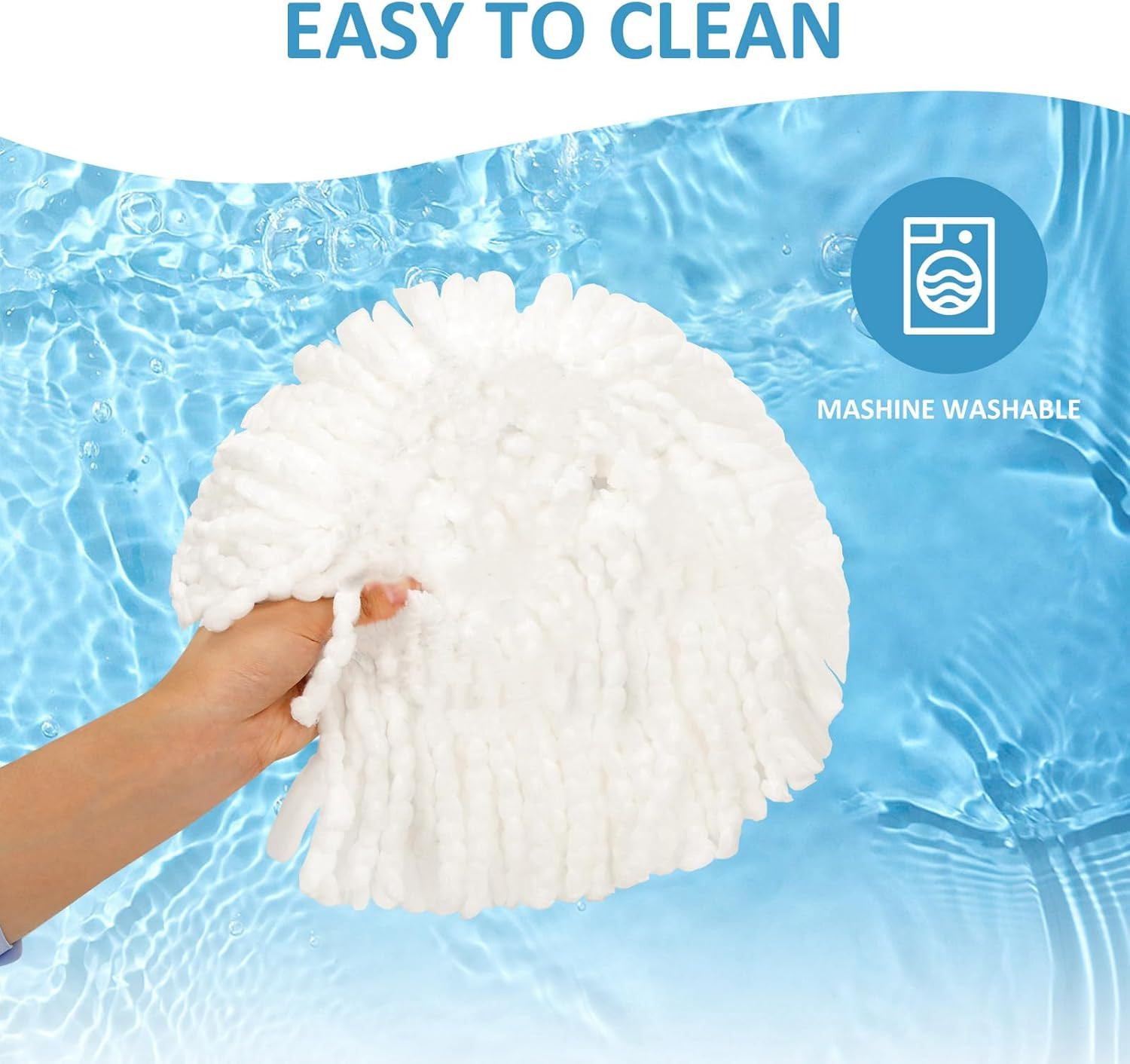6 Pack Spin Mop Head Refill for Oceda Easywring 1 Tank Microfiber Floor Cleaning