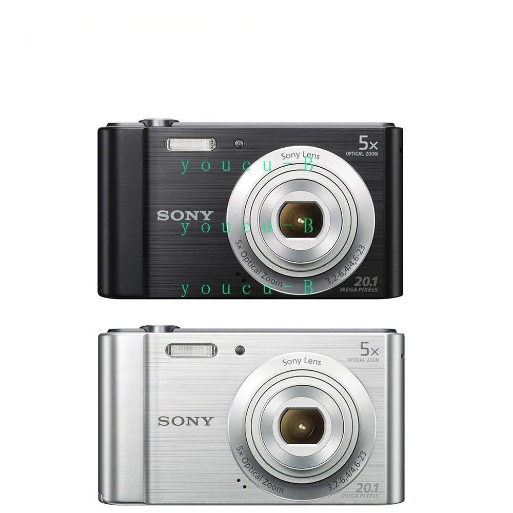 Sony Cyber-shot DSC-W800 20.1 MP 5x Optical Zoom Digital Camera - Black / Silver