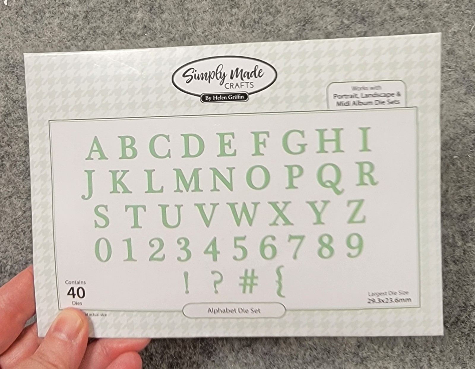 NEW Simply Made Crafts Alphabet Die Set Cards, Planners, Journals