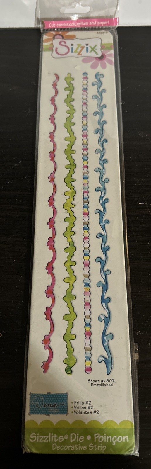 Sizzix Decorative Strip Die Loops & Swirls  Frills #2 by Dena Designs 655819
