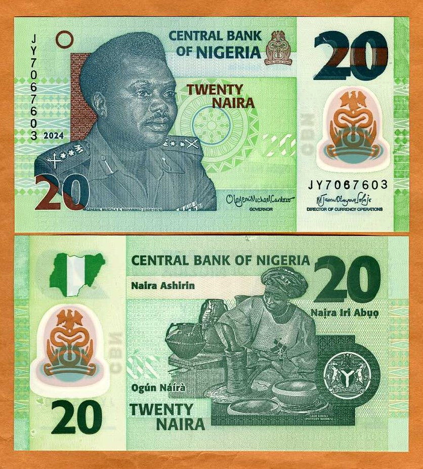 Nigeria, 20 naira, 2024, P-New, POLYMER, UNC