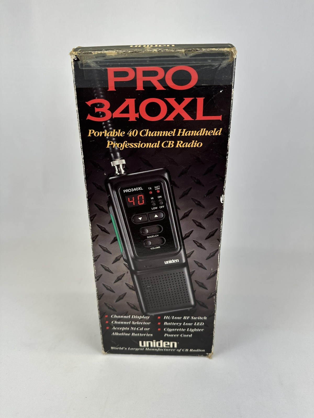 Uniden Pro 340XL Handheld Portable CB Radio 40 Channel NEW Open Box!