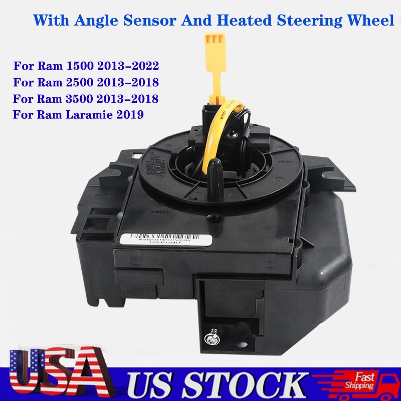 For Dodge RAM 1500 2013-2022 2500 3500 2013-2018 Clock Spring With Angle Sensor