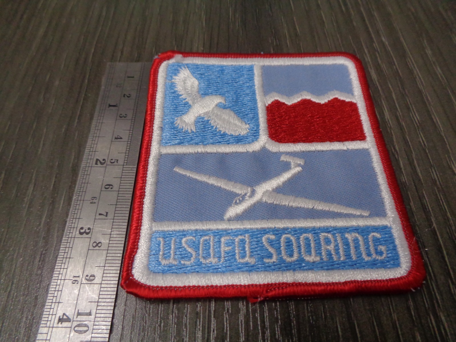 Original 1970s/1980s US Air Force Academy Soaring Patch (Square)