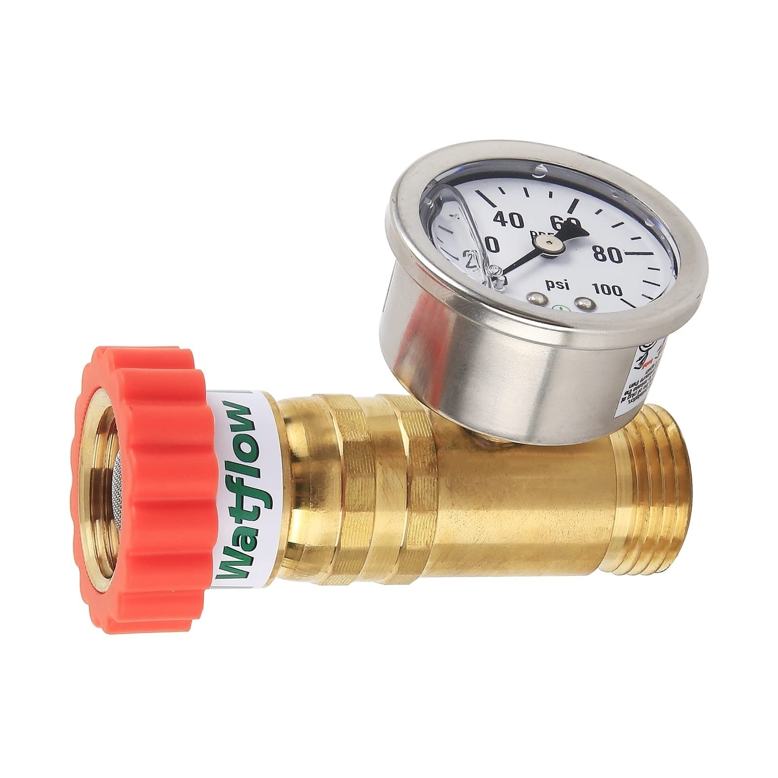 Lead-Free Brass, Water Pressure Regulator, Garden Hose Pressure Regulator, Pr...