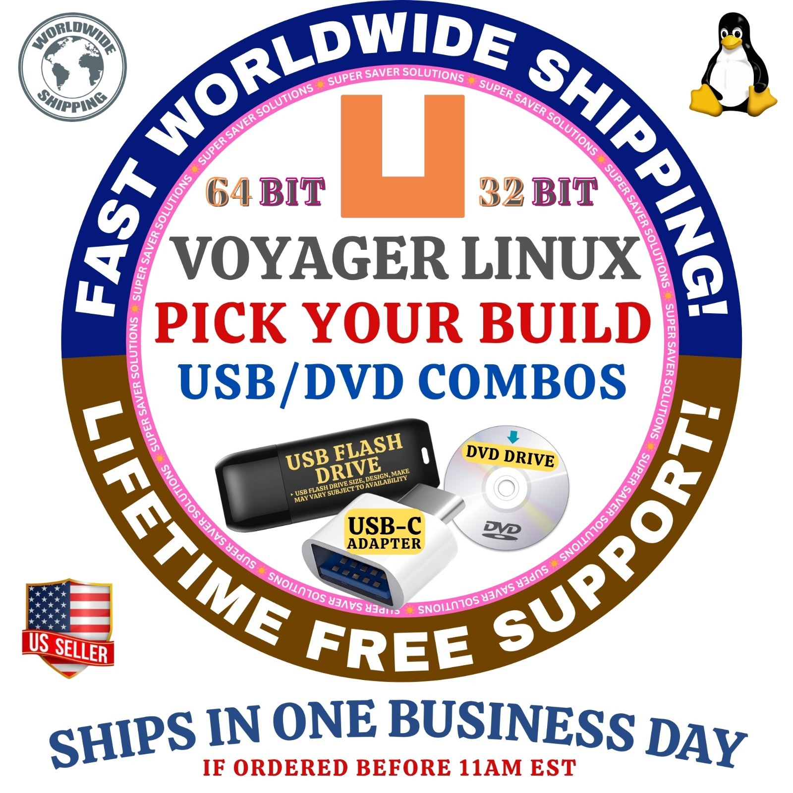 VOYAGER LINUX OS LATEST ISO BUILDS LTS DEBIAN GNOME XFCE SNAP 64BIT USB / DVD