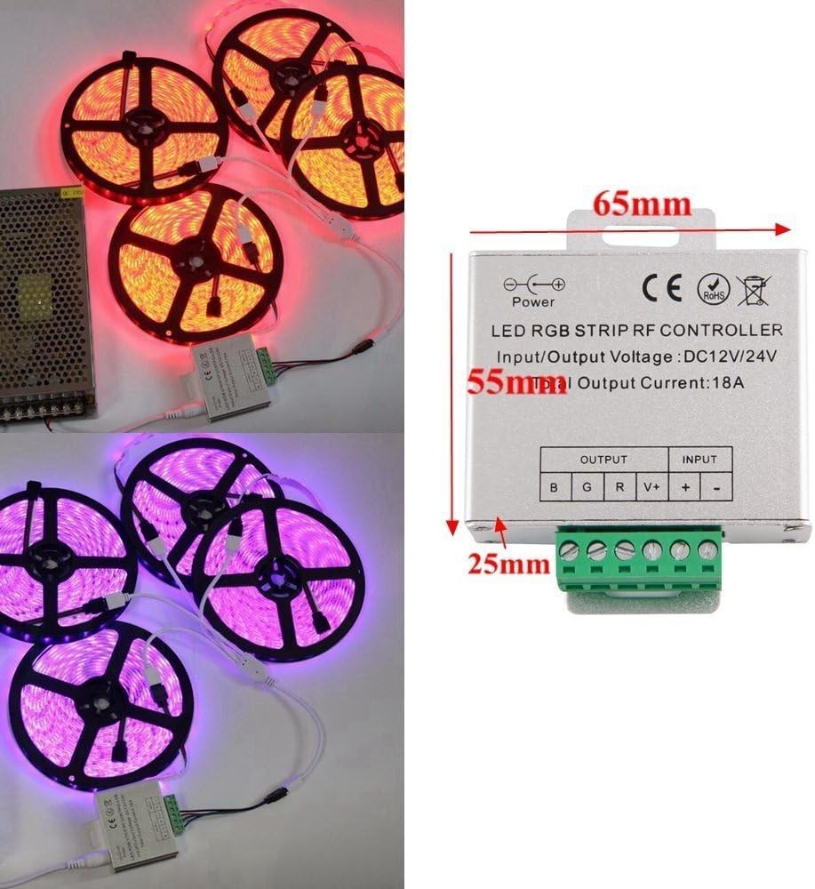 36A LED Lights RGB Remote Controller 24Key Controller 3528 5050 RGB DC 12V-24V